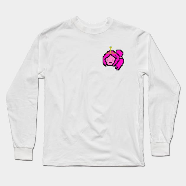 Pixel princess bubblegum Adventure Time Long Sleeve T-Shirt by Bee-